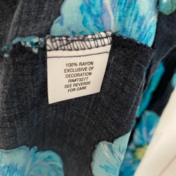 Croft & Barrow Blue Maxi Sundress Sleeveless Scoop Neck - Picture 4 of 5